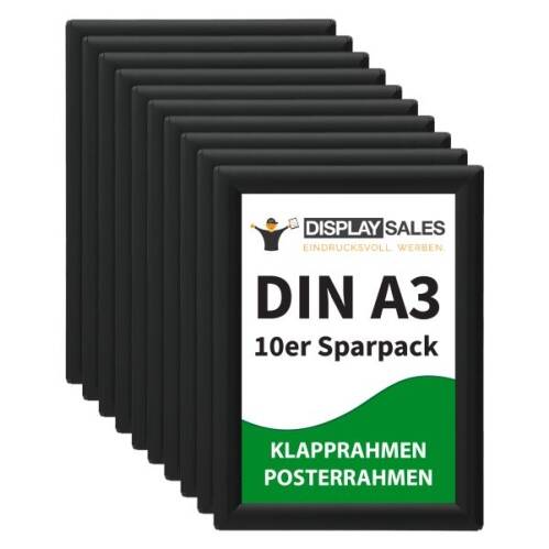 Klapprahmen Opti Fram Budget 25mm DIN A3 schwarz 10 Stück Titelbild