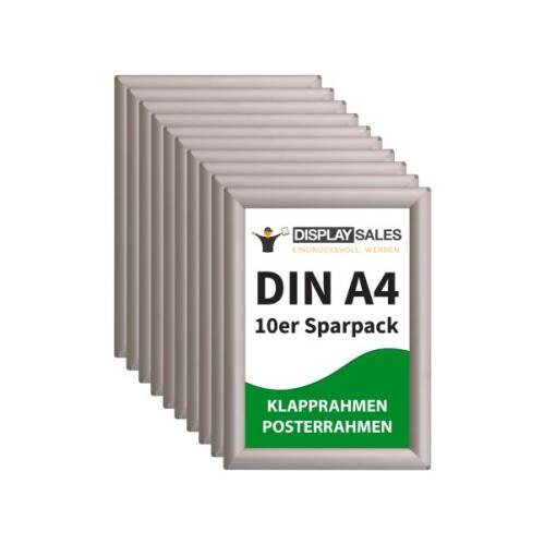 Klapprahmen Opti Fram Budget 25mm DIN A4 silber 10 Stück Titelbild