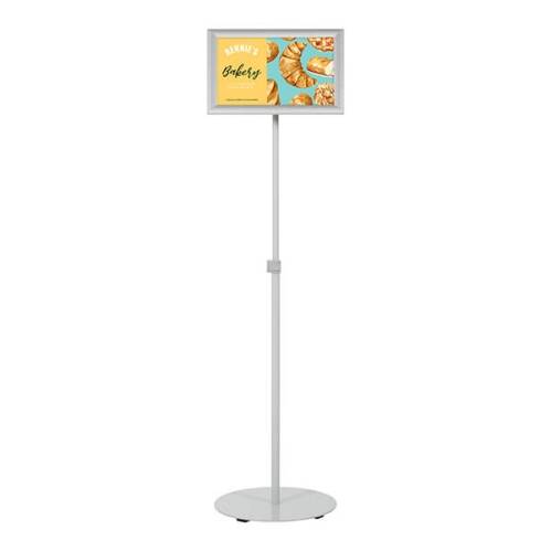 infoständer teleskop silber din a4 postermaß