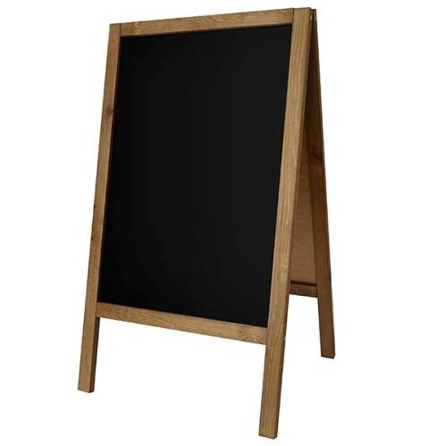 kundenstopper holz kiefer 440 x 640 mm schreibfläche