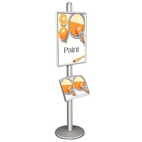 plakatständer free einseitig din a1 postermaß stahlablage